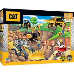 Puzzle Masterpieces:   60 Piece Caterpillar - Day at the Quarry