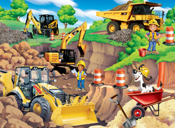 Puzzle Masterpieces:   60 Piece Caterpillar - Day at the Quarry