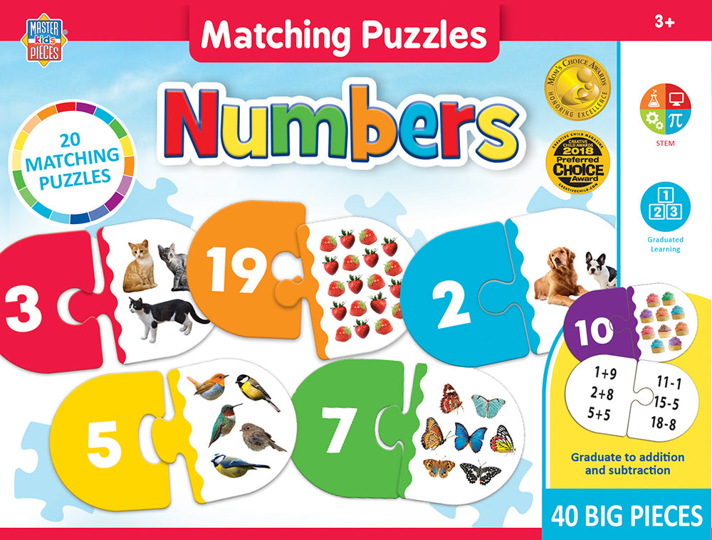 Puzzle Masterpieces: Educational - Numbers Matching Puzzle
