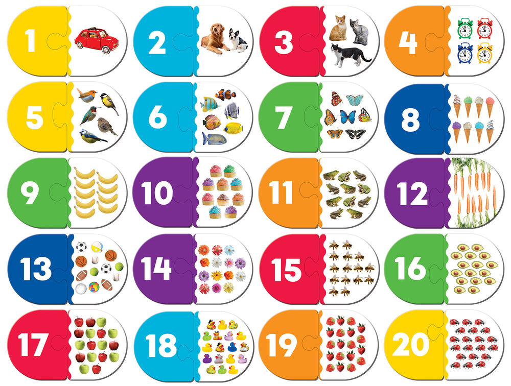 Puzzle Masterpieces: Educational - Numbers Matching Puzzle