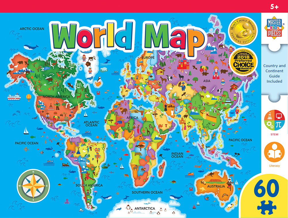 Puzzle Masterpieces: Educational - World Map