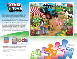 Puzzle Masterpieces:   60 Piece Tractor Town - Market Day