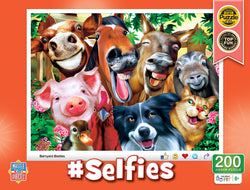 Puzzle Masterpieces:  200 Piece Selfies - Barnyard Besties