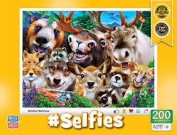 Puzzle Masterpieces:  200 Piece Selfies - Woodland Wackiness