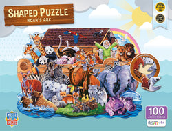 Puzzle Masterpieces:  100 Piece Noah's Ark 100pc Shaped Puzzle