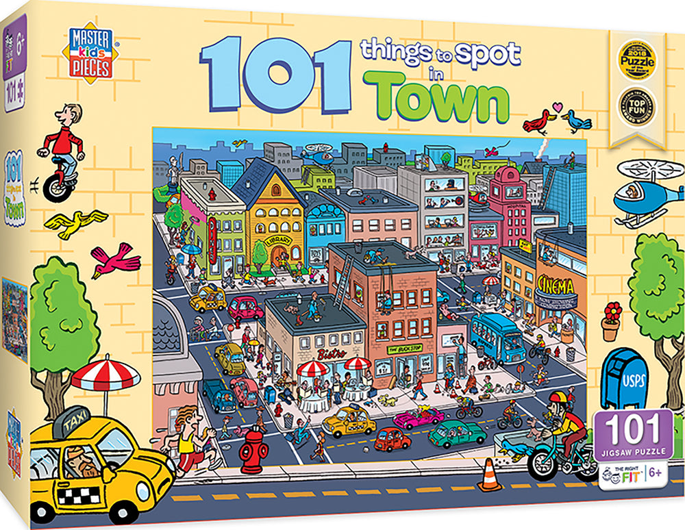 Puzzle Masterpieces:   101 Piece 101 Things to Spot - In Town