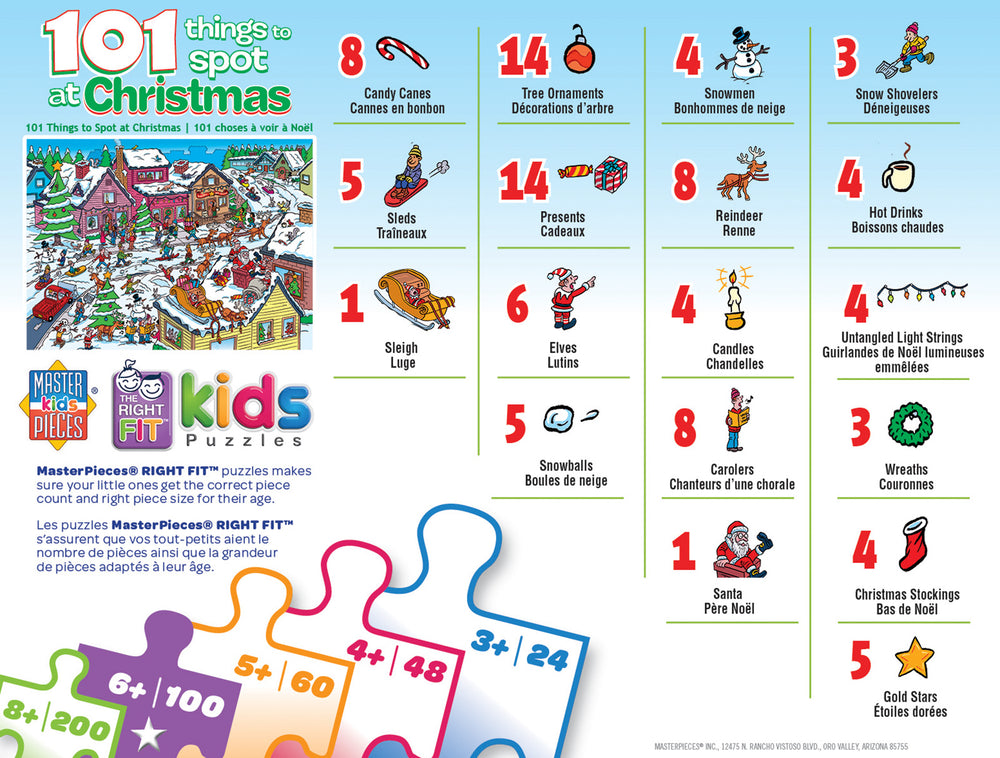 Puzzle Masterpieces:  101 Piece 101 Things to Spot - At Christmas