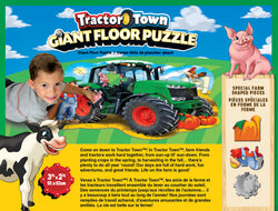 Puzzle Masterpieces:   36 Piece Shaped Floor Tractor Town