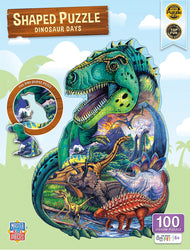 Puzzle Masterpieces:  100 Piece Shaped - Dinosaur Days