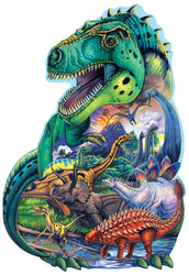 Puzzle Masterpieces:  100 Piece Shaped - Dinosaur Days