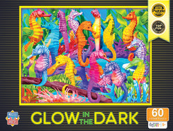 Puzzle Masterpieces:   60 Piece Glow in the Dark - Singing Seahorses
