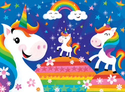 Puzzle Masterpieces:   24 Piece Lil Puzzler - Rainbow Unicorns