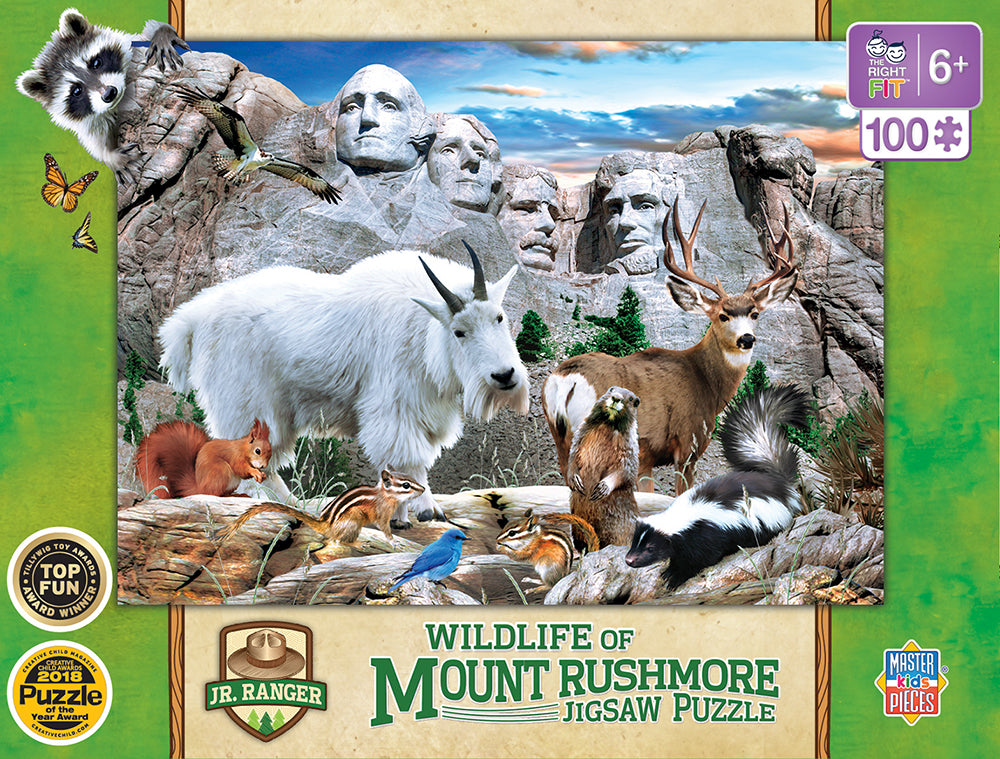 Puzzle Masterpieces:  100 Piece Jr Ranger - Mount Rushmore