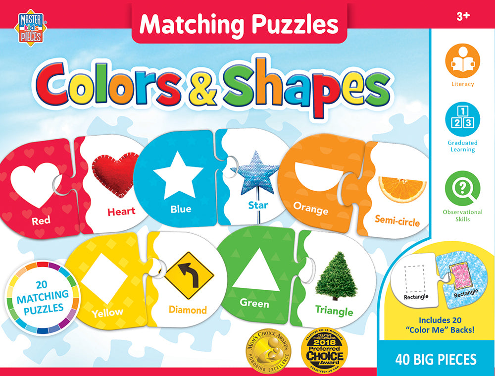Puzzle Masterpieces: Educational - Colors & Shapes Matching Puzzle