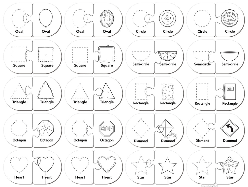 Puzzle Masterpieces: Educational - Colors & Shapes Matching Puzzle