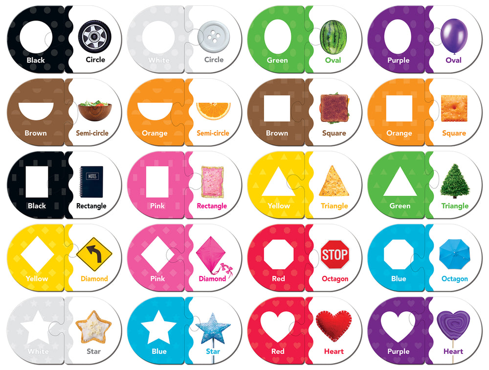 Puzzle Masterpieces: Educational - Colors & Shapes Matching Puzzle