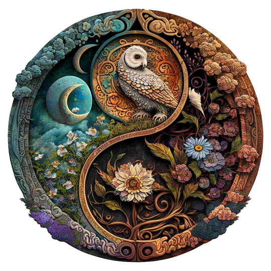 Puzzle Craft-Hub: Flower & Bird Yin Yang