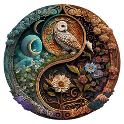 Puzzle Craft-Hub: Flower & Bird Yin Yang