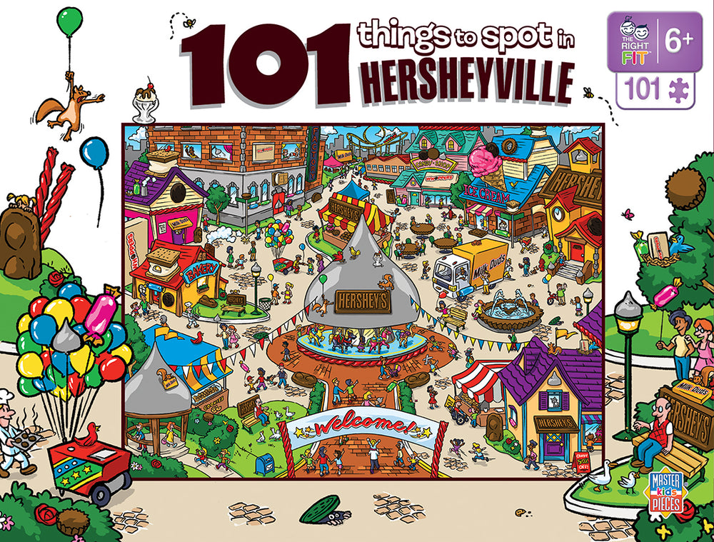 Puzzle Masterpieces:  101 Piece 101 Things to Spot - In Hersheyville