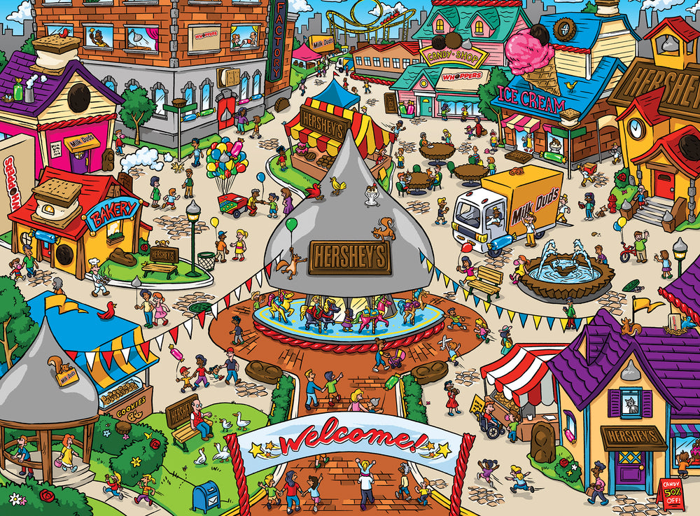 Puzzle Masterpieces:  101 Piece 101 Things to Spot - In Hersheyville