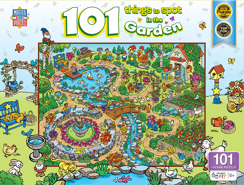 Puzzle Masterpieces:  101 Piece 101 Things to Spot - In the Garden
