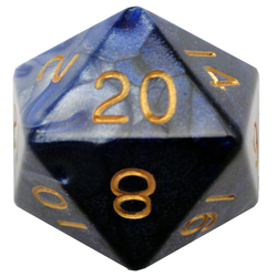 Dice Metallic Dice Co: d20 35mm Mega Acrylic