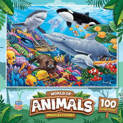 Puzzle Masterpieces:  100 Piece World of Animals - Undersea Friends