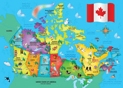 Puzzle Masterpieces:   60 Piece Educational - Canada Map