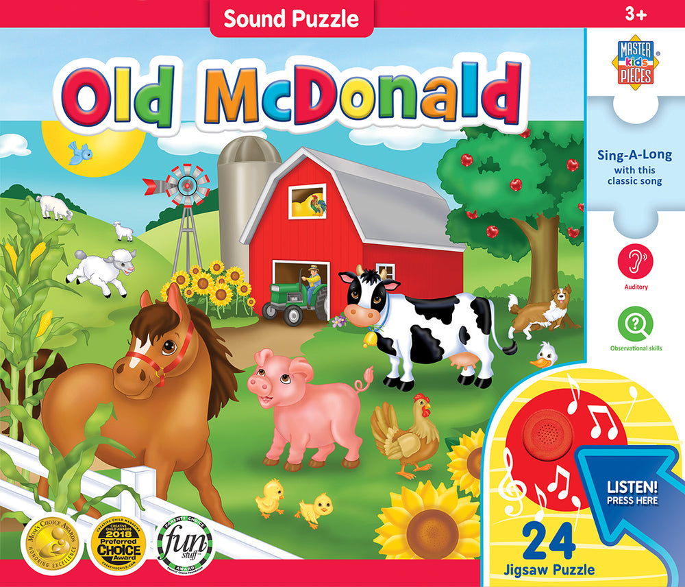 Puzzle Masterpieces:   24 Piece Sound Sing-A-Long - Old McDonald