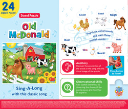 Puzzle Masterpieces:   24 Piece Sound Sing-A-Long - Old McDonald