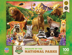 Puzzle Masterpieces:  100 Piece Jr Ranger - Animals of the National Parks