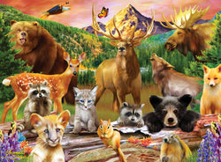 Puzzle Masterpieces:  100 Piece Jr Ranger - Animals of the National Parks