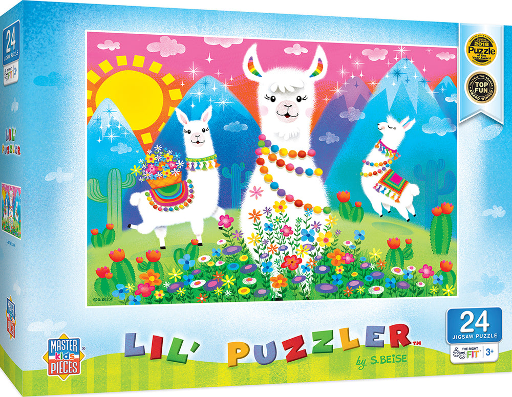Puzzle Masterpieces:   24 Piece Lil Puzzler - Llama Love
