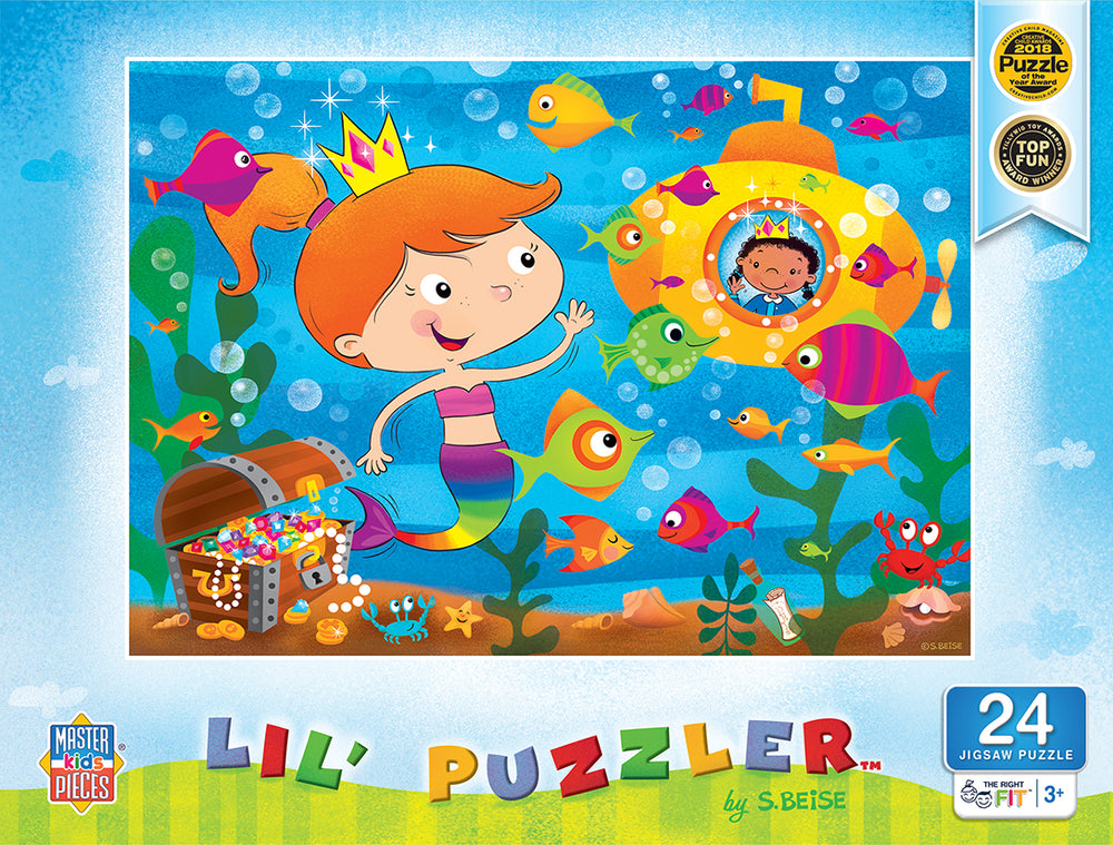 Puzzle Masterpieces:   24 Piece Lil Puzzler - Mermaid Tale