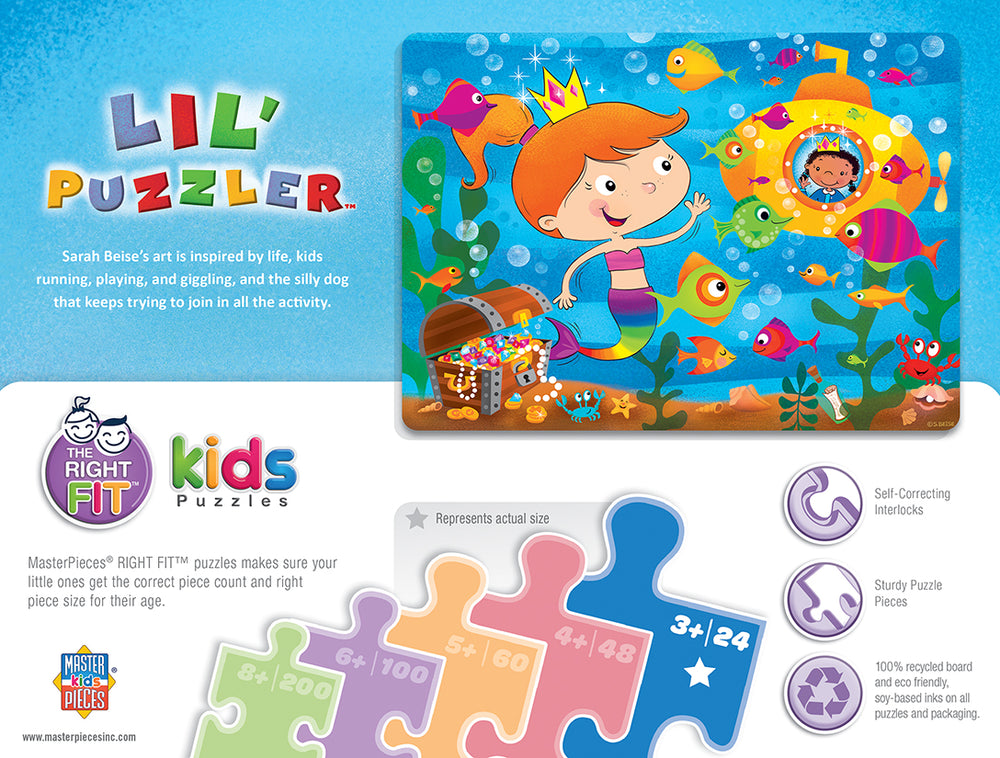 Puzzle Masterpieces:   24 Piece Lil Puzzler - Mermaid Tale