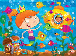 Puzzle Masterpieces:   24 Piece Lil Puzzler - Mermaid Tale