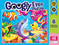 Puzzle Masterpieces:   48 Piece Googly Eyes - Lil Shark