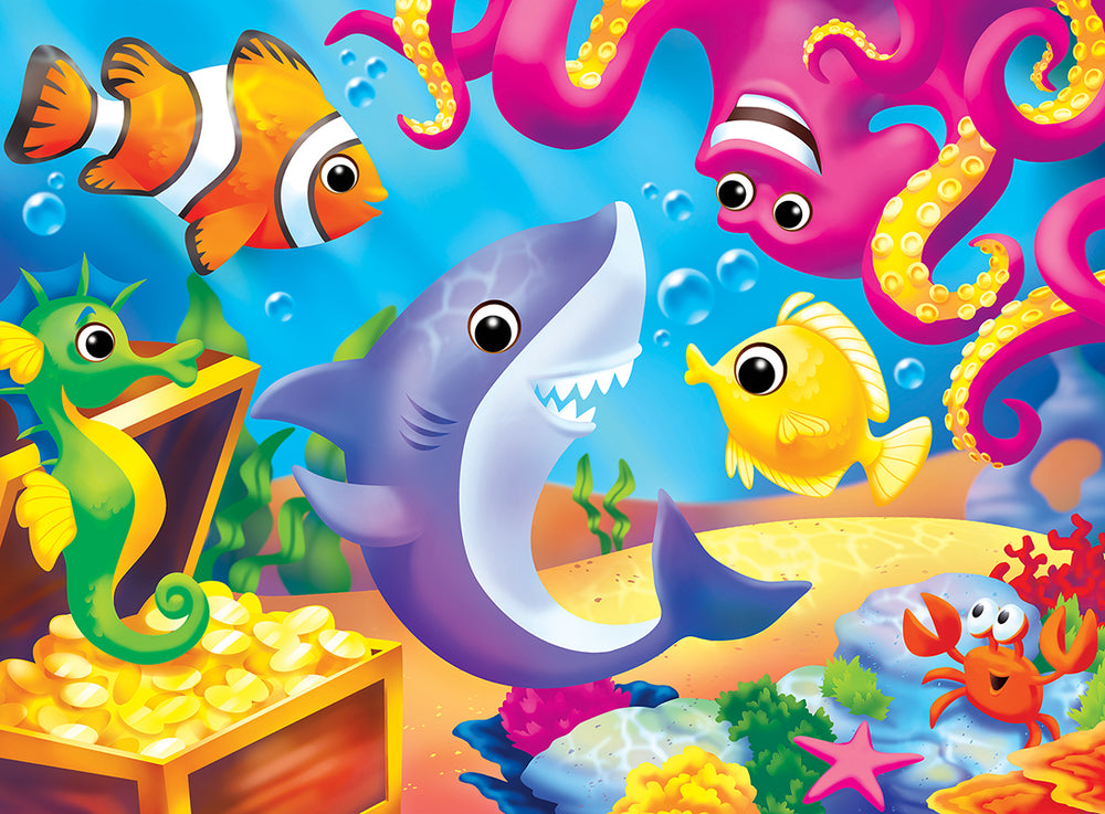 Puzzle Masterpieces:   48 Piece Googly Eyes - Lil Shark