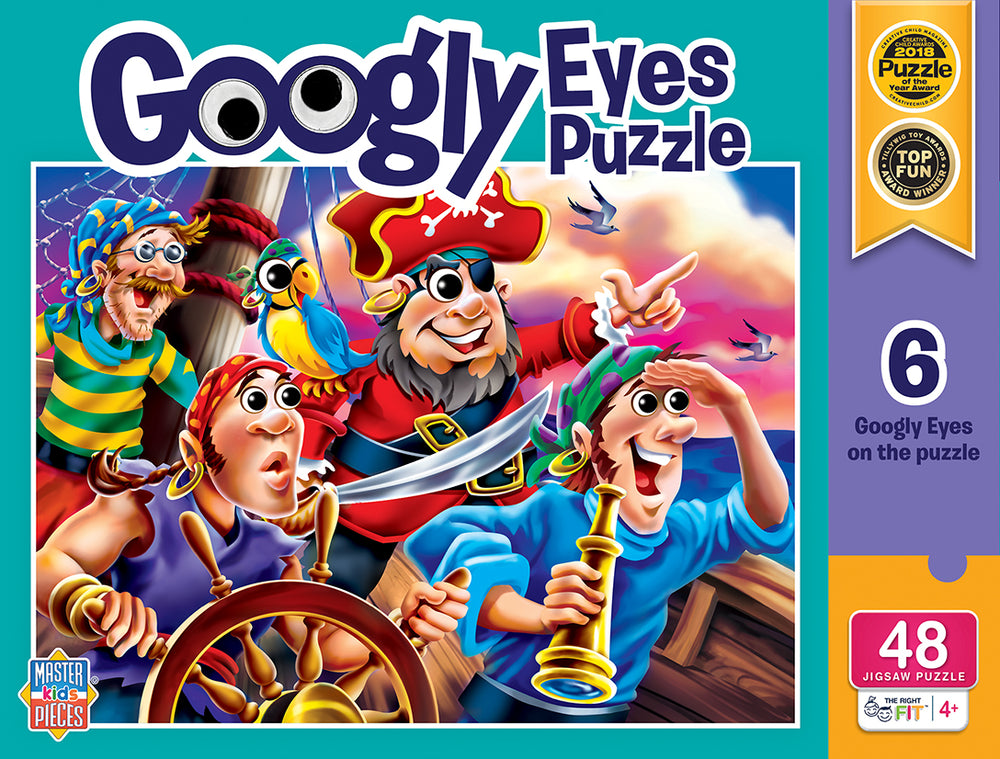 Puzzle Masterpieces:   48 Piece Googly Eyes - Pirates