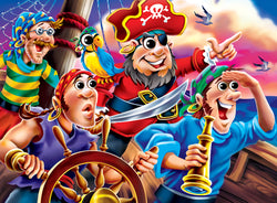Puzzle Masterpieces:   48 Piece Googly Eyes - Pirates