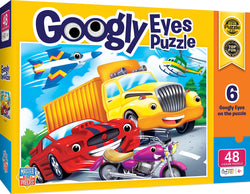 Puzzle Masterpieces:   48 Piece Googly Eyes - Vehicles