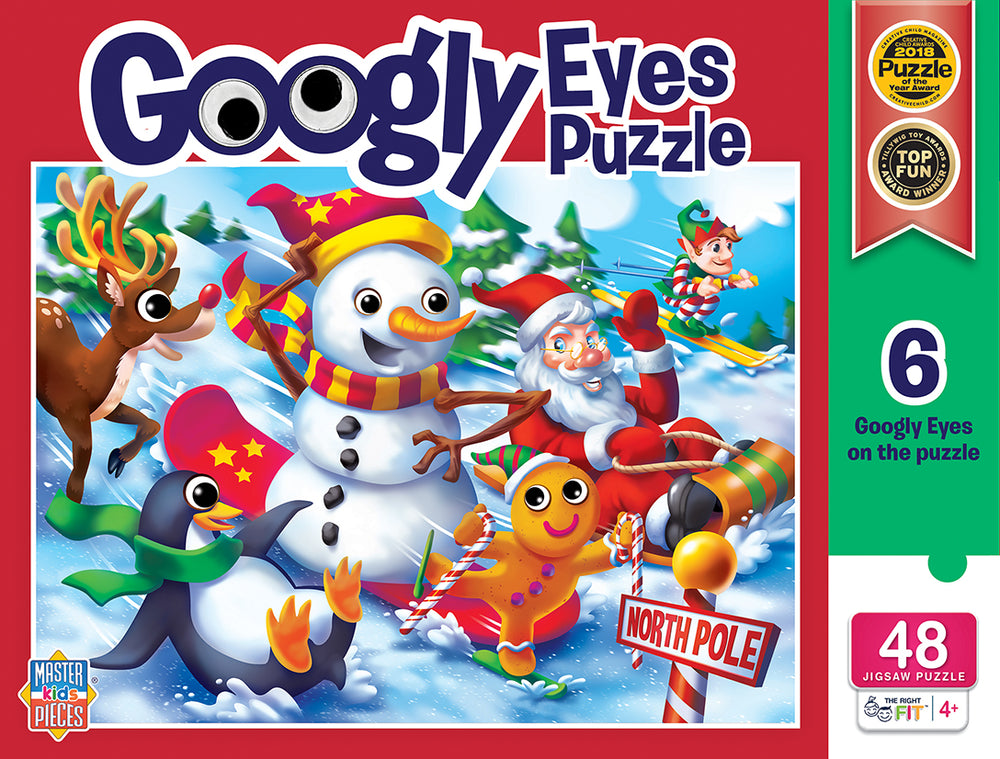 Puzzle Masterpieces:   48 Piece Googly Eyes - Christmas
