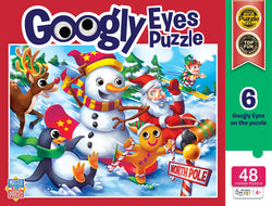 Puzzle Masterpieces:   48 Piece Googly Eyes - Christmas