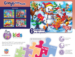 Puzzle Masterpieces:   48 Piece Googly Eyes - Christmas