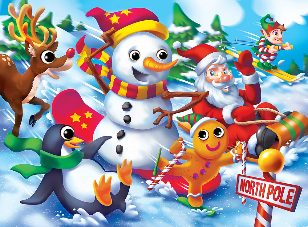 Puzzle Masterpieces:   48 Piece Googly Eyes - Christmas