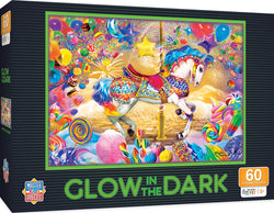 Puzzle Masterpieces:   60 Piece Glow in the Dark - Carousel Dream