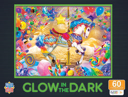 Puzzle Masterpieces:   60 Piece Glow in the Dark - Carousel Dream