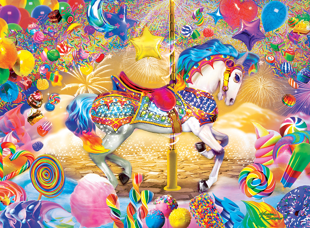 Puzzle Masterpieces:   60 Piece Glow in the Dark - Carousel Dream