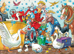 Puzzle Masterpieces:   60 Piece Tractor Mac - Squeaky Clean
