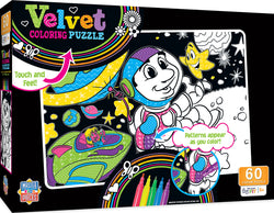 Puzzle Masterpieces:   60 Piece Velvet Coloring - Space Astronauts